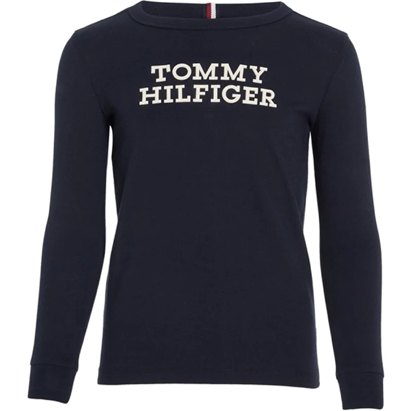 Tommy Hilfiger Logo Blouse Desert SkyLongline Shirts