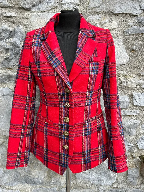 Embellished JacketsRed tartan jacket uk 10