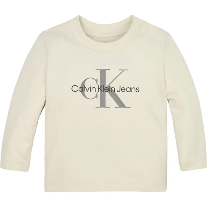 Calvin Klein Monogram Blouse Whitecap GrayTunic Shirts