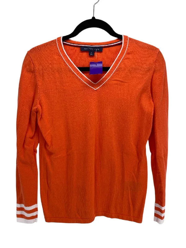 Tommy Hilfiger Orange Misses Size Medium LS BlouseFormal Shirts