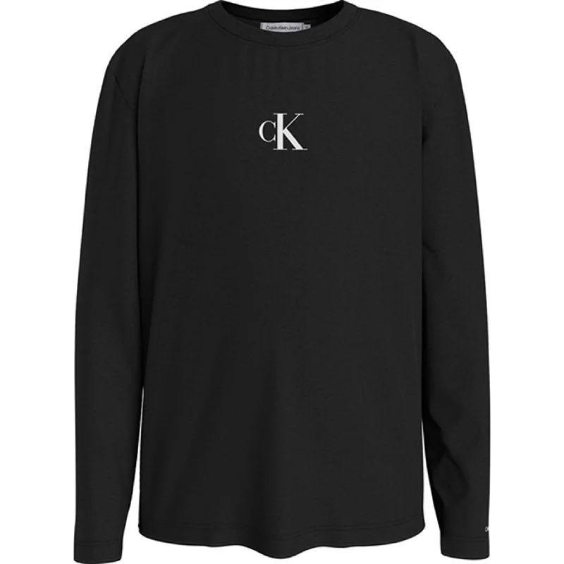 Calvin Klein Ck Logo Blouse Ck BlackAsymmetrical Shirts