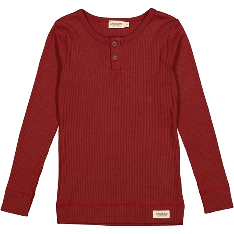 MarMar Modal Hibiscus Red BlouseLayered Shirts