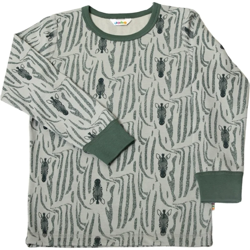 Joha Wool/Cotton Green AOP BlouseTravel Shirts