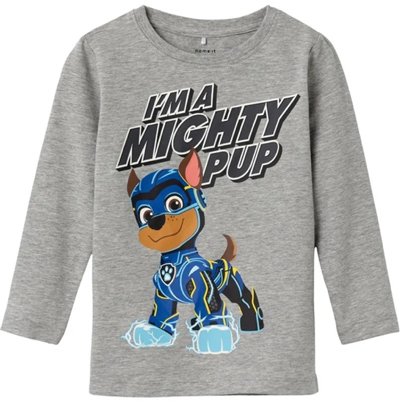 Name it Grey Melange Ofus Paw Patrol BlouseHip-Hop Shirts