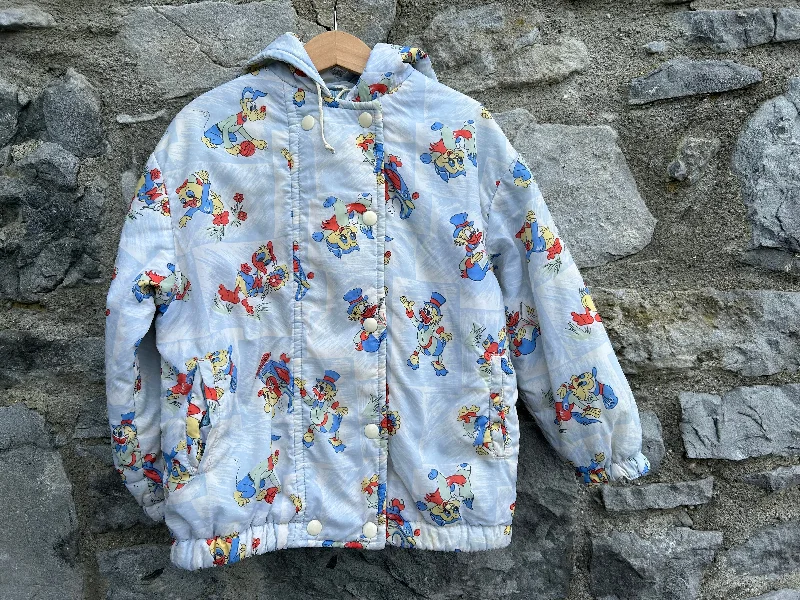 Sherpa Jackets80s Disney characters blue jacket  3-4y (98-104cm)