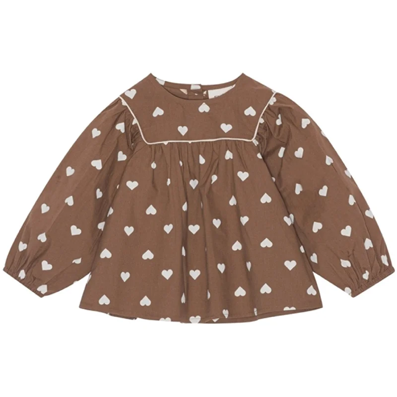 Flöss Carmen Blouse CinnamonPolka Dot Shirts