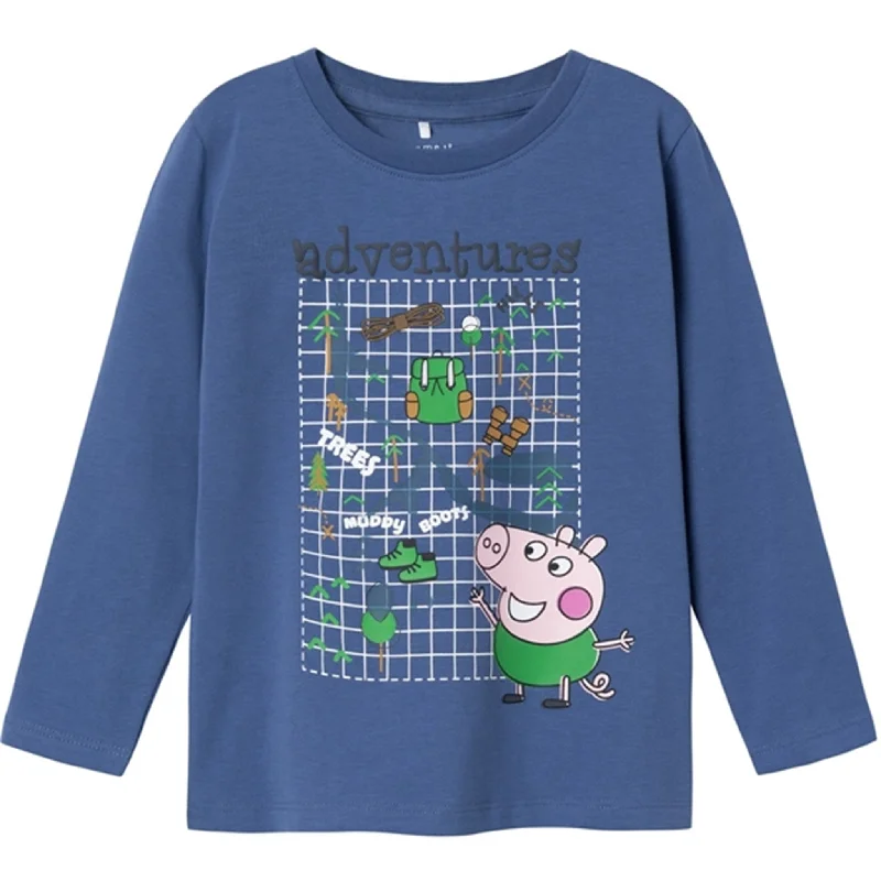 Name it Bijou Blue Noise Peppa Pig BlousePolyester Shirts