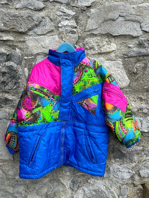 Festival Jackets80s abstract blue ski jacket  9-10y (134-140cm)