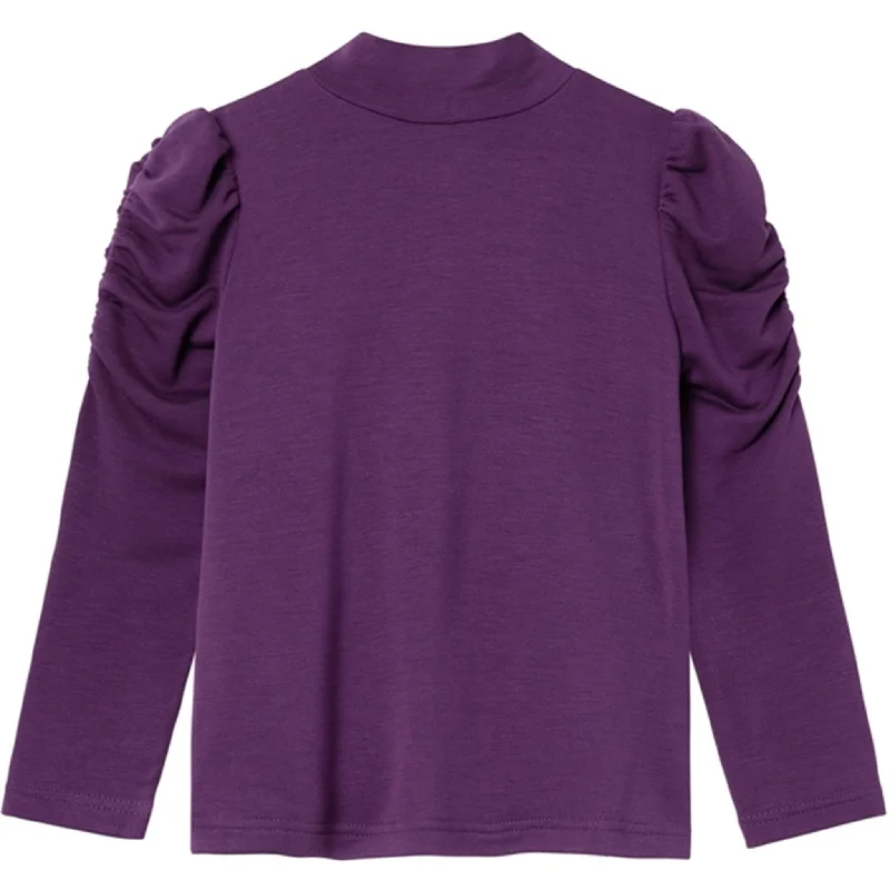 Name it Plum Purple Rosanna BlouseLace-Up Shirts