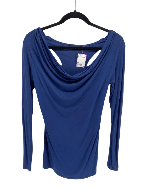 It's SO You Boutique Misses Size M/L Blue LS BlouseOrganic Cotton Shirts