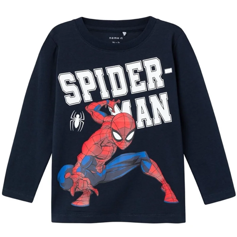 Name it Dark Sapphire Naza Spiderman Blouse NoosFishing Shirts