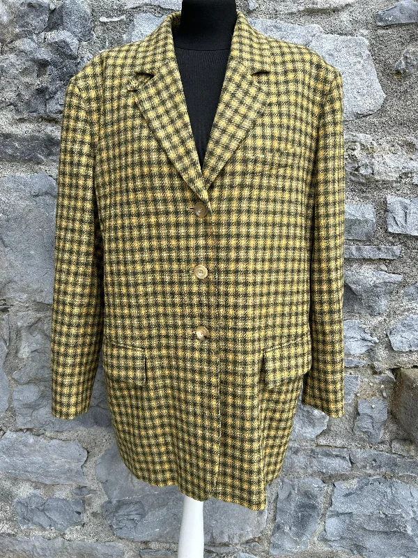 Cultural Jackets90s green&yellow check jacket uk 14