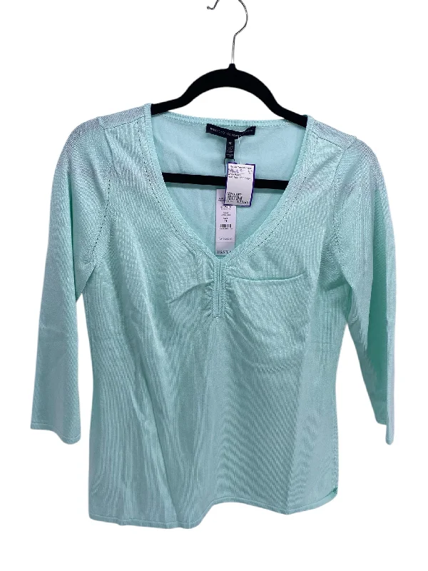 White House Misses Size Medium Teal New With Tags 3/4 BlousePolyester Shirts