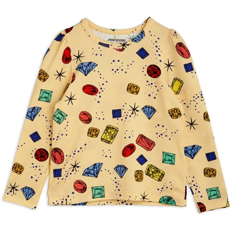 Mini Rodini Yellow Jewels Aop BlouseSleep Shirts