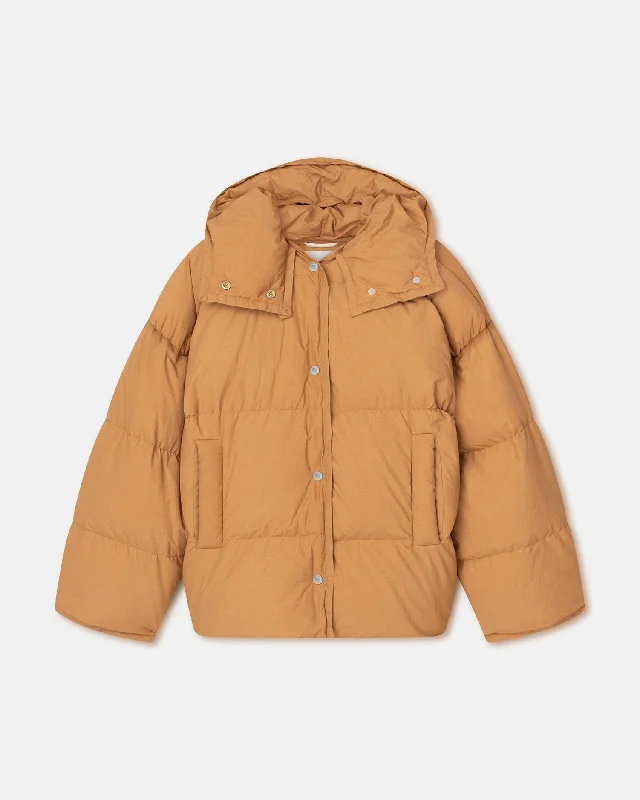 Bomber JacketsJolyn - Tech Poplin Puffer Jacket - Biscuit