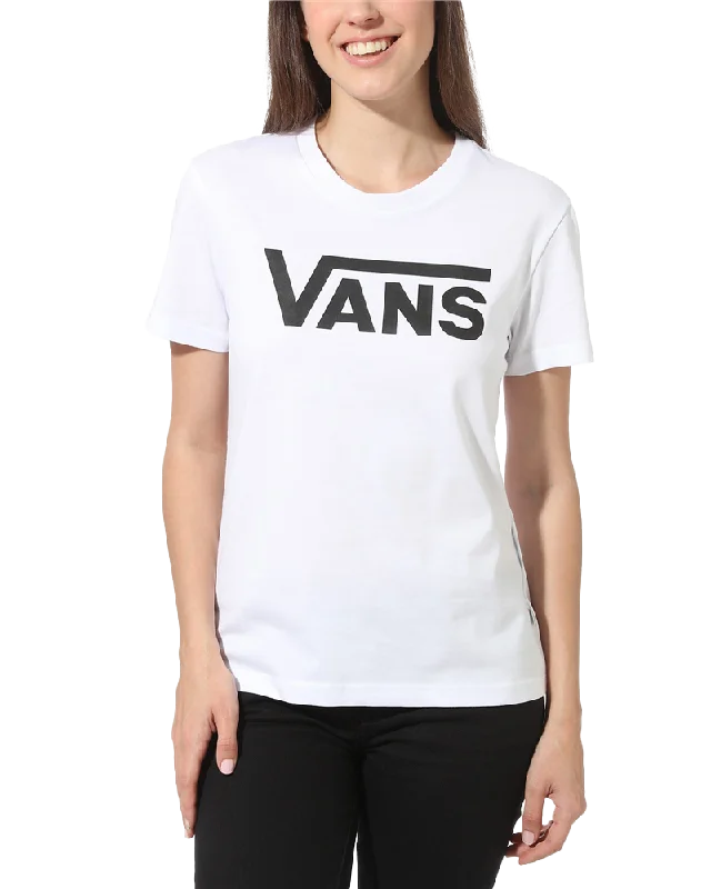 High-Fashion T-ShirtsFlying V T-Shirt in White & Black