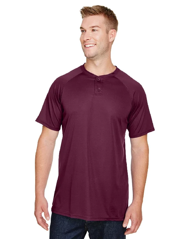 V-Neck T-ShirtsAugusta Sportswear AG1565 Adult Attain 2-Button Baseball Jersey