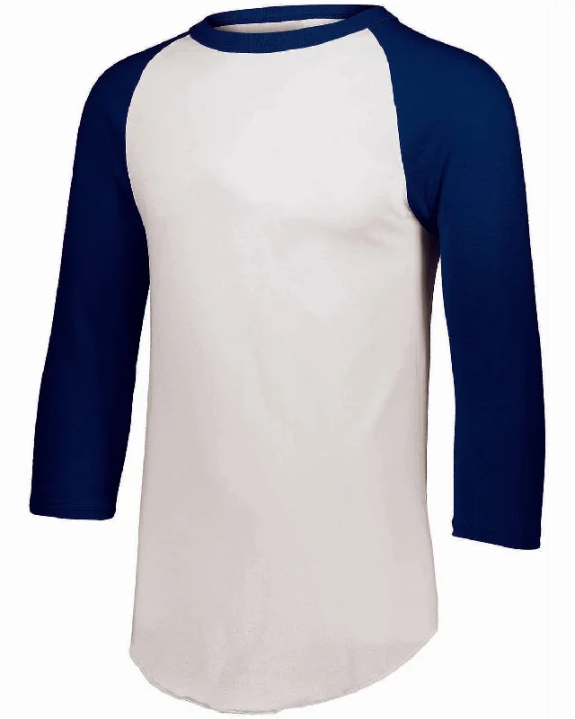 Linen T-ShirtsAugusta Sportswear AG4420 Adult 3/4-Sleeve Baseball Jersey