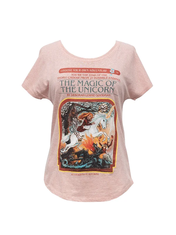 Sheer T-ShirtsChoose Your Own Adventure: The Magic of the Unicorn Women's Relaxed Fit T-Shirt