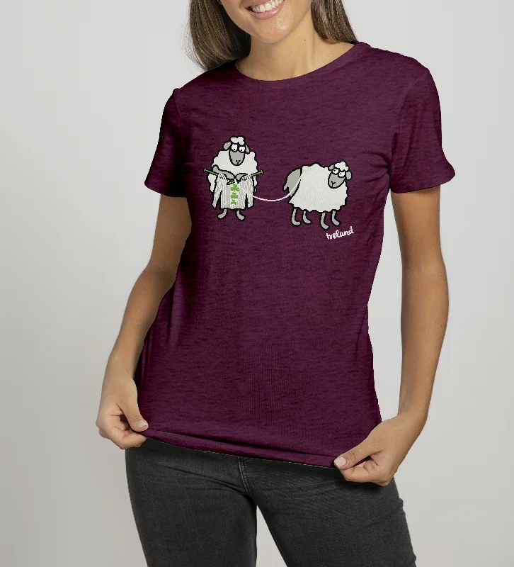 Boat Neck T-ShirtsSHEEP KNITTING