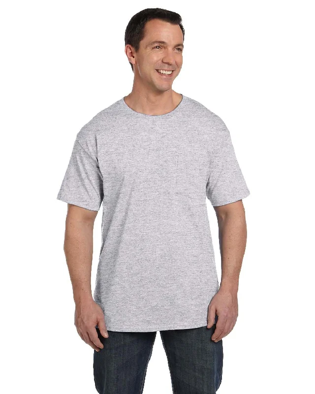 V-Neck T-ShirtsHanes 5190P Adult Beefy-T with Pocket