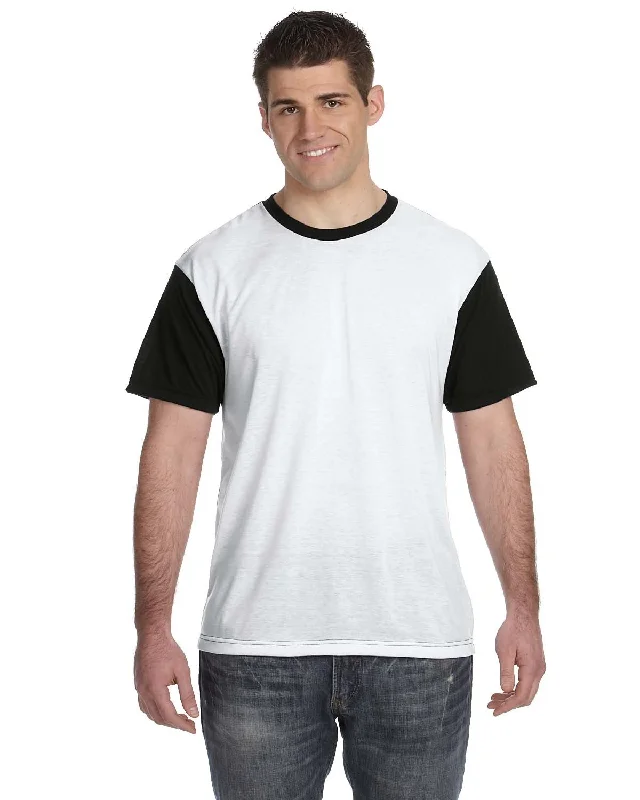 Ribbed Cuff T-ShirtsSublivie S1902 Men's Blackout Sublimation T-Shirt