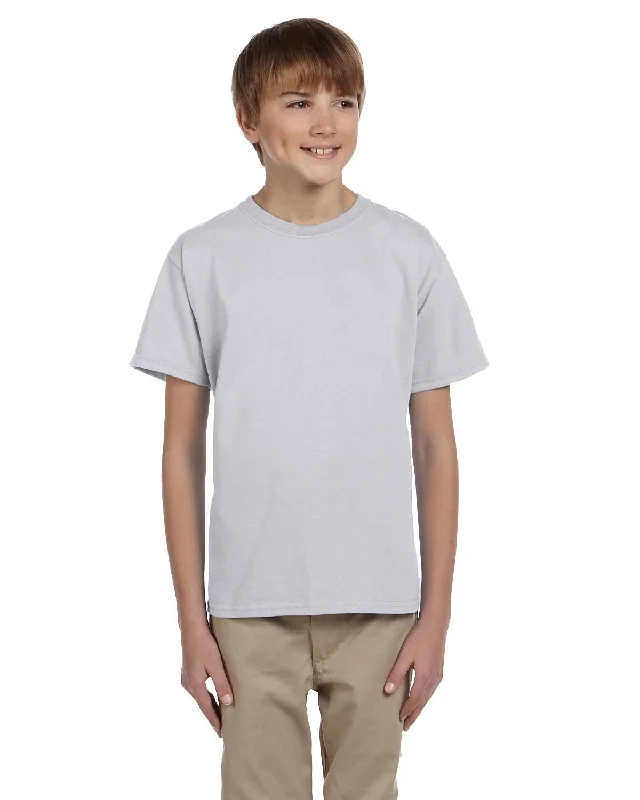 Boat Neck T-ShirtsHanes 5370 Youth 50/50 T-Shirt