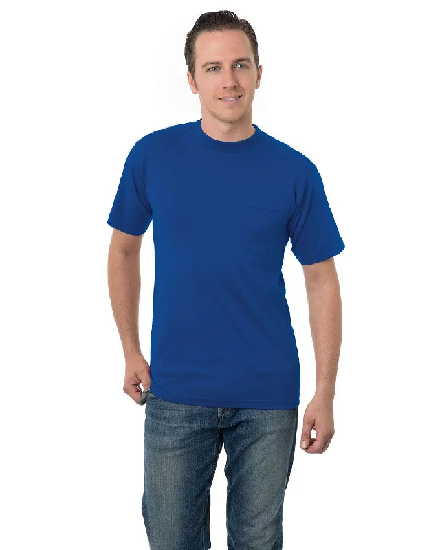 Ruffled T-ShirtsBayside BA3015 Adult 6.1 oz., Cotton Pocket T-Shirt