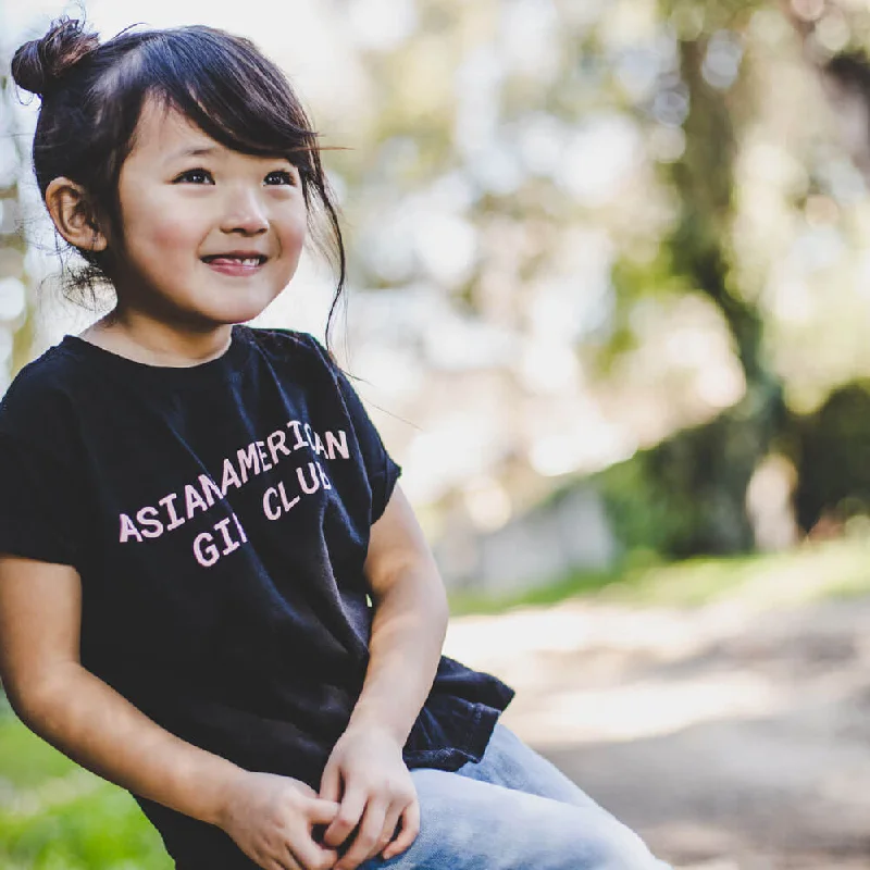 Glitter T-ShirtsAsian American Girl Club Kids Tee (Unisex)