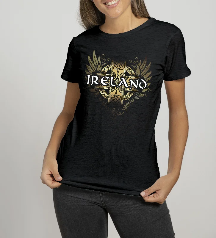 Embellished T-ShirtsIRELAND CELTIC WINGS