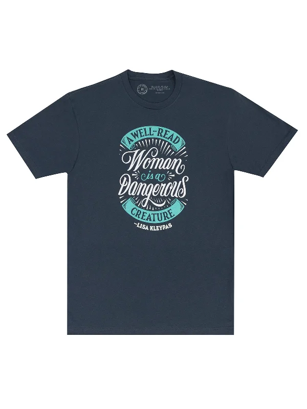 Embroidered T-ShirtsA Well-Read Woman is a Dangerous Creature Unisex T-Shirt