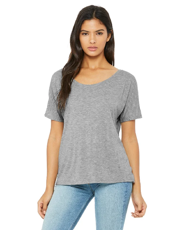 Luxury T-ShirtsBella + Canvas 8816 Ladies' Slouchy Scoop-Neck T-Shirt