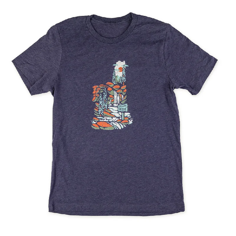 Performance T-ShirtsNH Backwoods T-shirt- Heather Navy