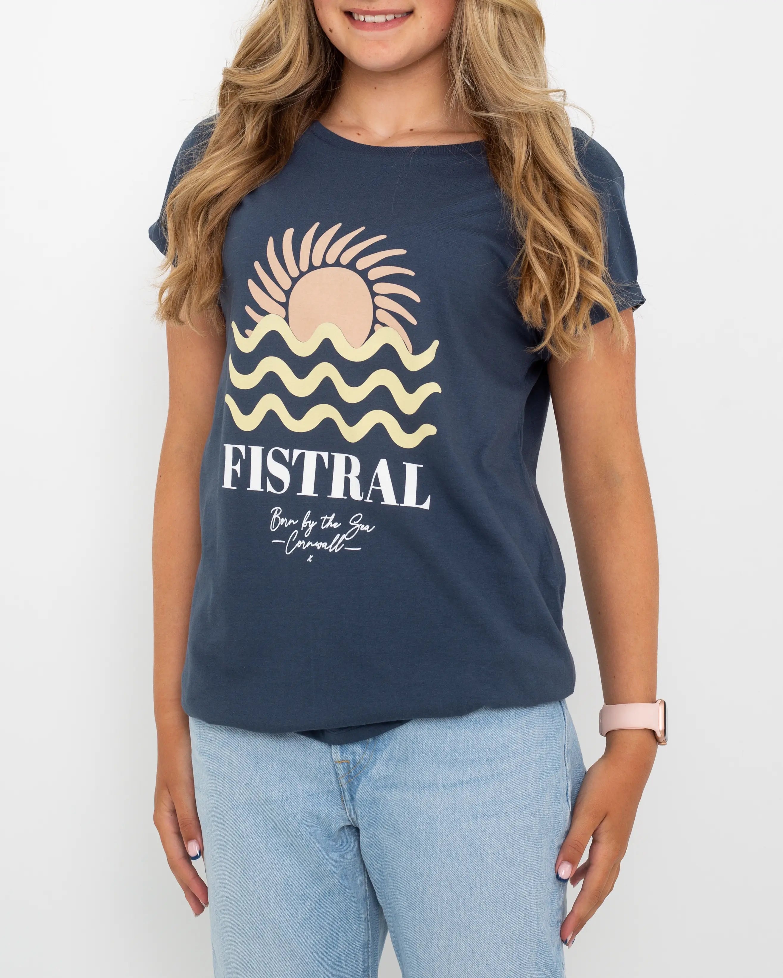 Button-Up T-ShirtsFistral T-Shirt in Denim Blue