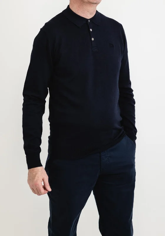 Lightweight polo shirtMagee 1866 Achill Cashmere Blend Polo Sweater, Navy