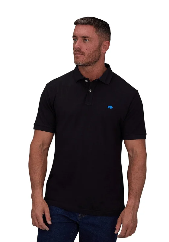 Short-sleeve polo shirtRaging Bull Signature Organic Polo Shirt, Black