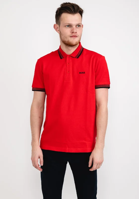 Organic polo shirtHugo Boss Paddy Pique Polo Shirt, Red