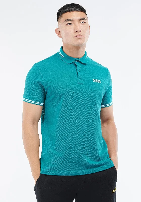 Budget polo shirtBarbour International Essential Tipped Polo Shirt, Shaded Spruce