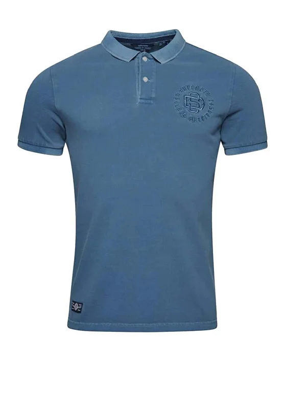 Sleep polo shirtSuperdry Vintage Superstate Polo Shirt, Heraldic Blue