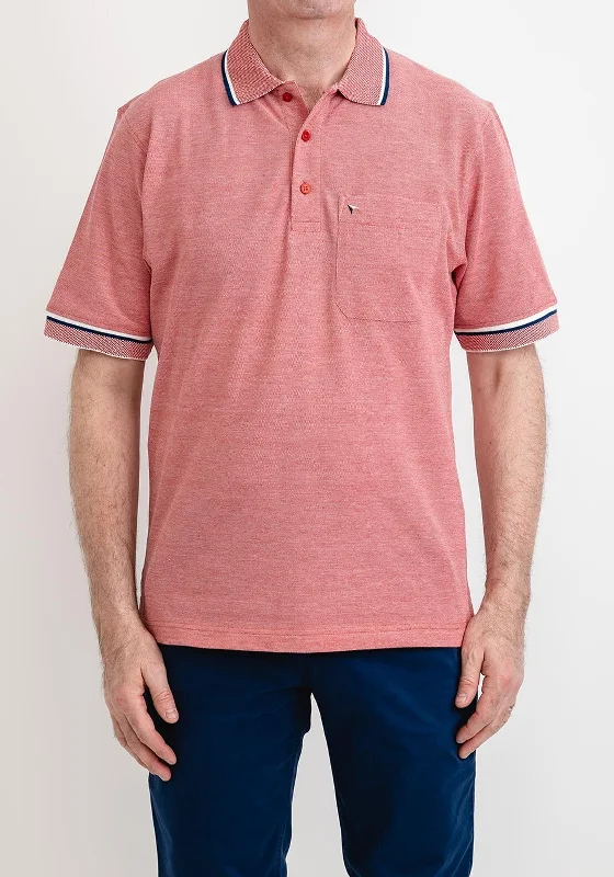 Cotton polo shirtDaniel Grahame Short Sleeve Polo Shirt, Red