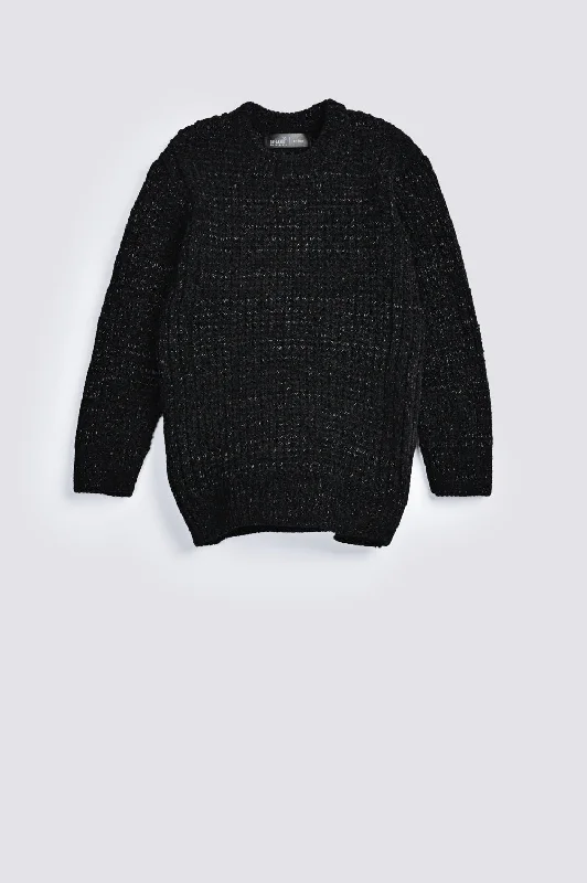 BOYS VELVET KNITTED SWEATERPlush Knit Tops