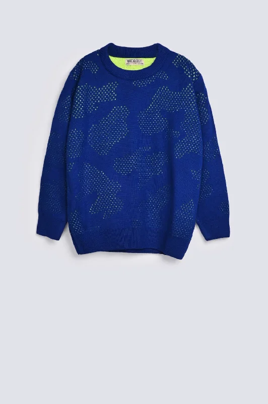 BOYS JACQUARD SWEATERSummer Knit Tops