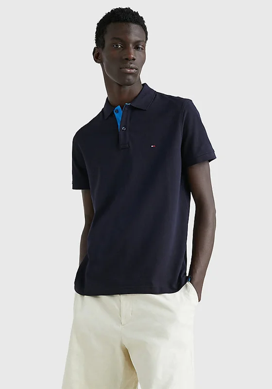 Stretch polo shirtTommy Hilfiger Contrast Placket Polo Shirt, Desert Sky