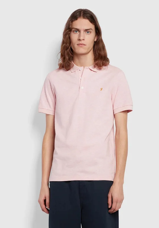 Glitter polo shirtFarah Blanes Polo Shirt, Mid Pink Marl