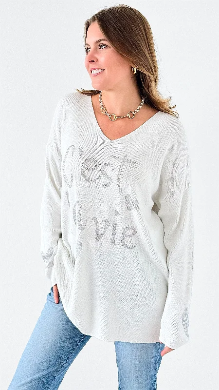 Parisian Love Knit SweaterRetro Knit Tops