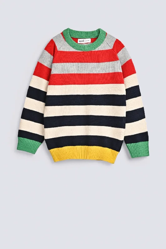 BOYS STRIPER SWEATERCultural Knit Tops