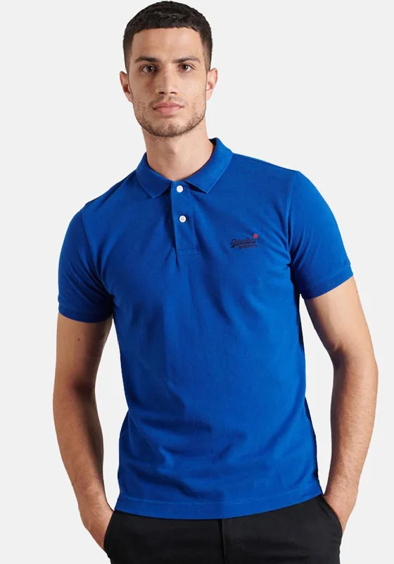 Party polo shirtSuperdry Classic Pique Polo Shirt, Regal Blue