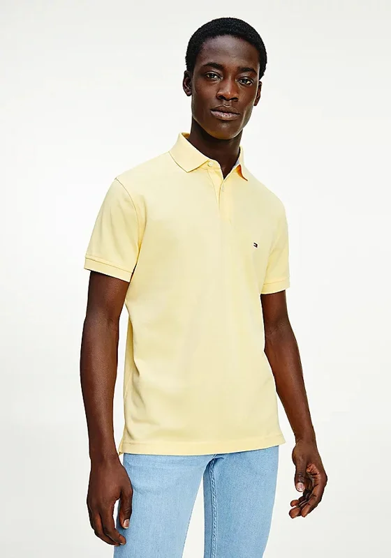 Mandarin collar polo shirtTommy Hilfiger Organic 1985 Polo Shirt, Delicate Yellow