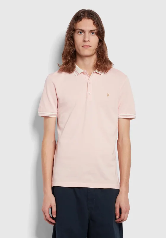 Quick-dry polo shirtFarah Stanton Polo Shirt, Mid Pink