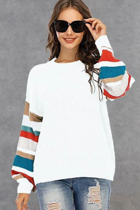 Shine On Sweater - WhiteHip-Hop Knit Tops